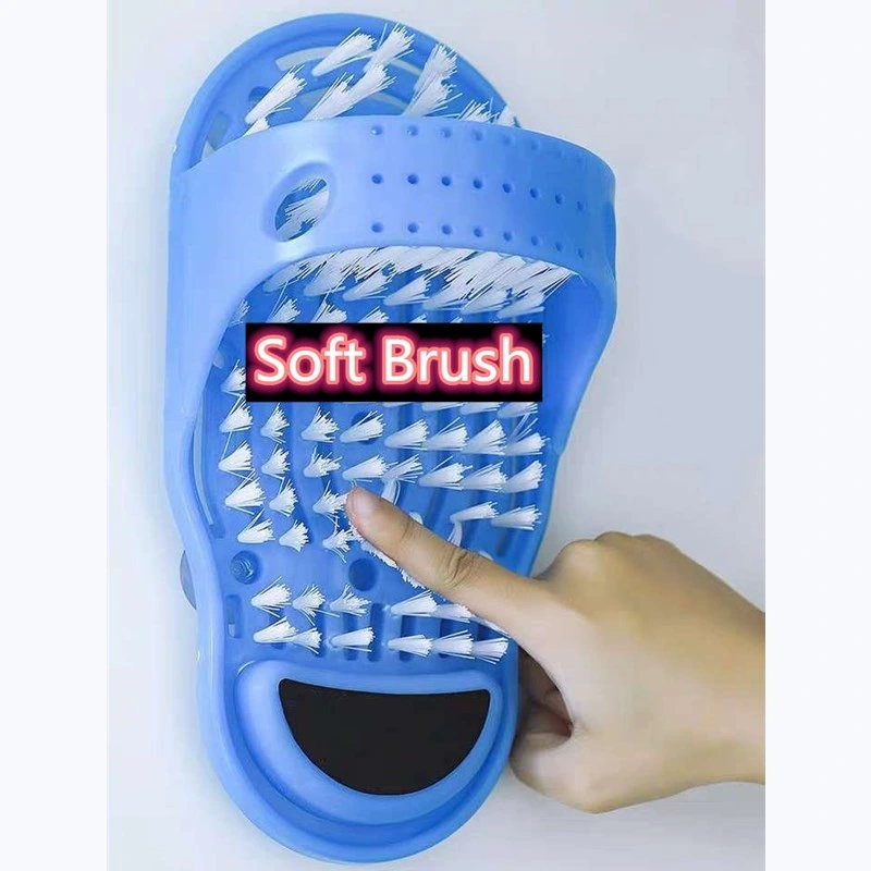 Foot Washing Artifact Lazy Brush Foot Home Dormitory to Dead Skin Brush Cleaning Slippers Bath Shower Feet Massage Slippers