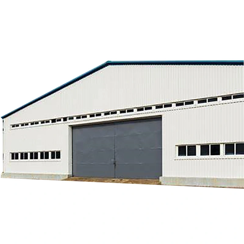 Prefabricated Steel Structure Warehouse Storage with Glass Wool Sandwich Panel Insulation