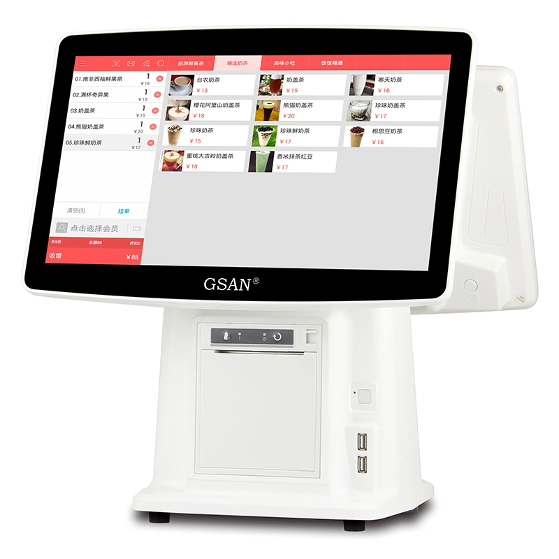 15.6'' Touch Screen Windows Electronic Cash Register for Restaurant