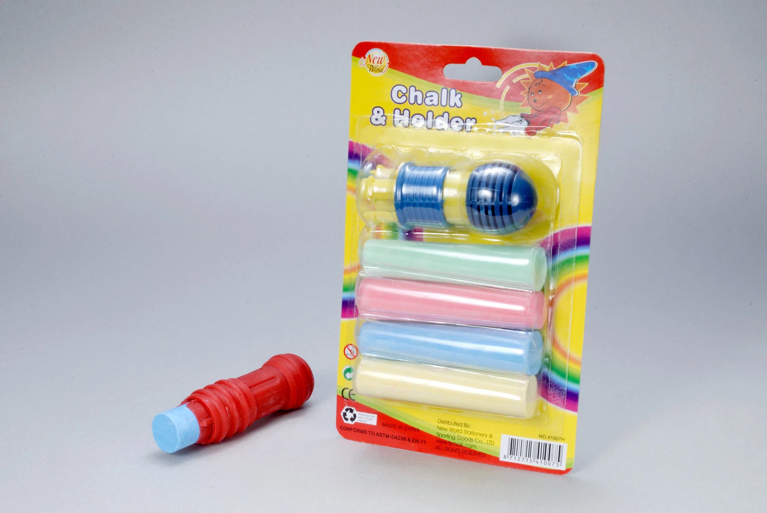 New Toy Color Sidewalk Glitter 4PCS Chalk