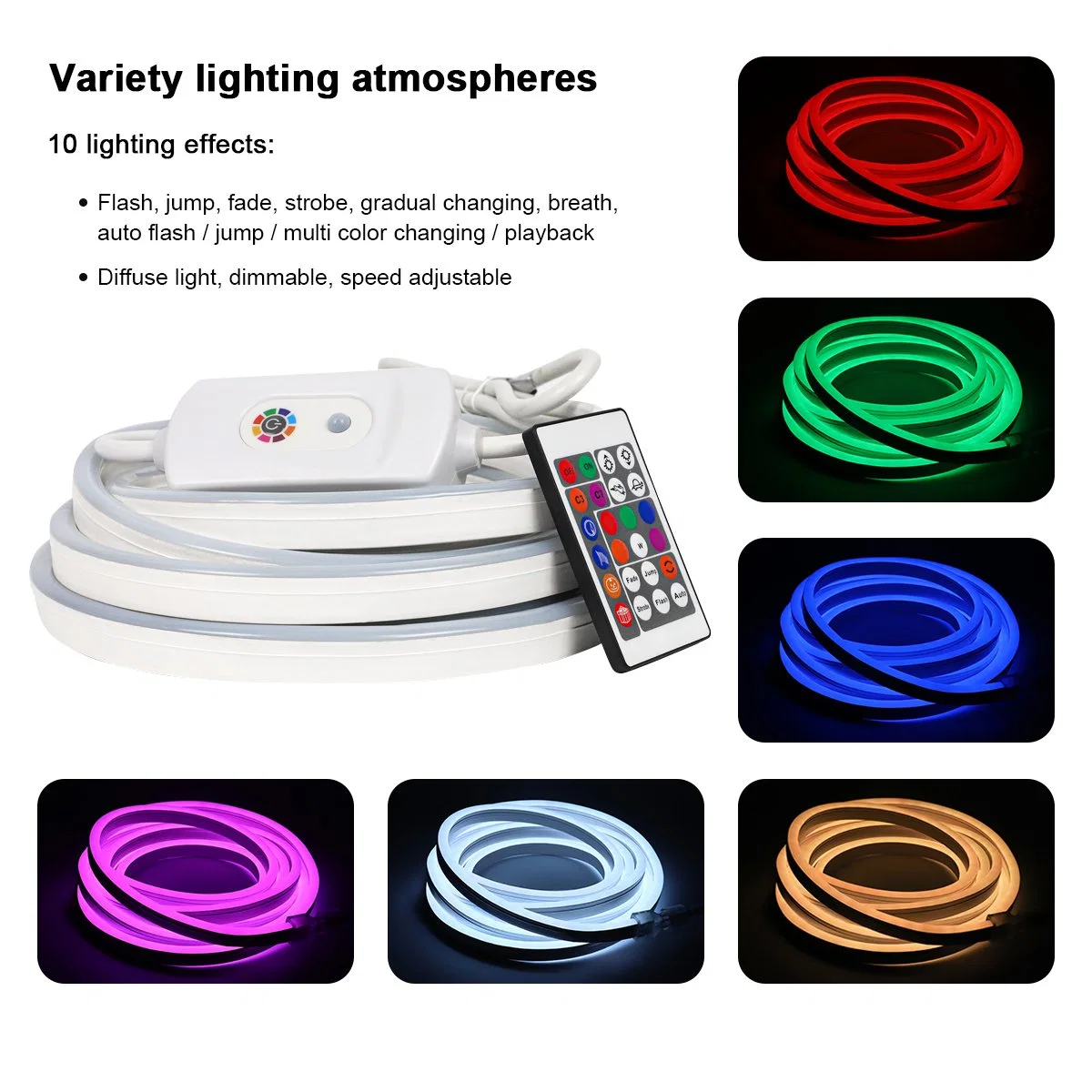Горячие продажи продукта неоновые лампы RGB гибкий ПВХ газа водонепроницаемый освещения