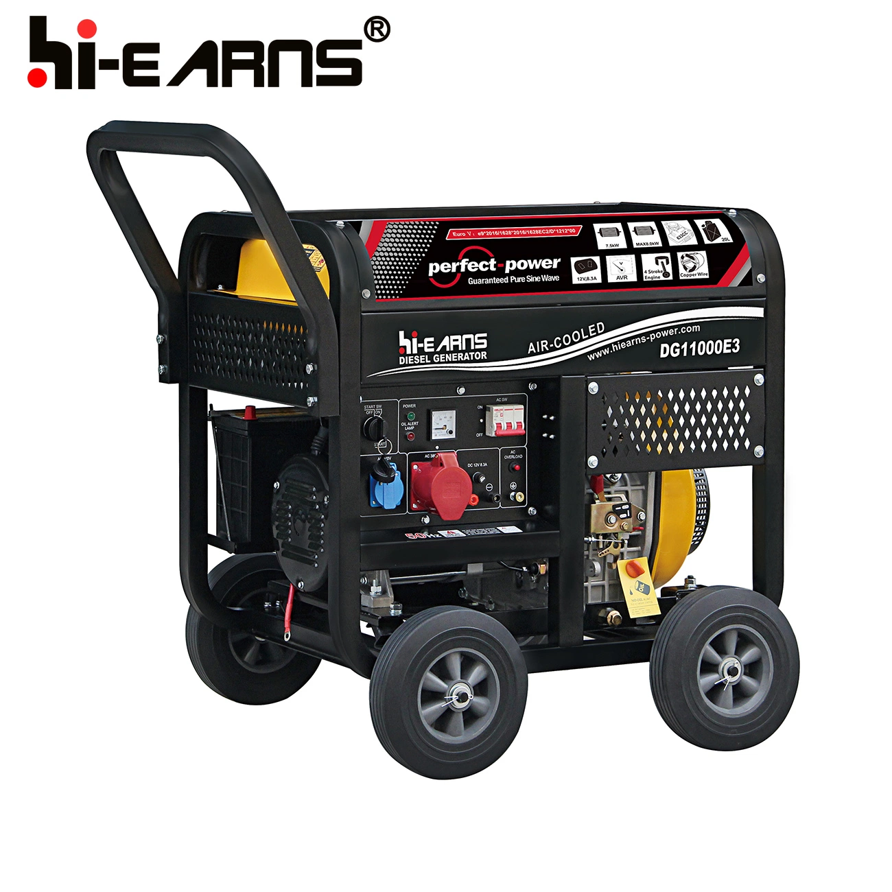 Digital Gen-Set Portable Open 8kw Engine Air-Cooled Open Frame Type Digital Generator