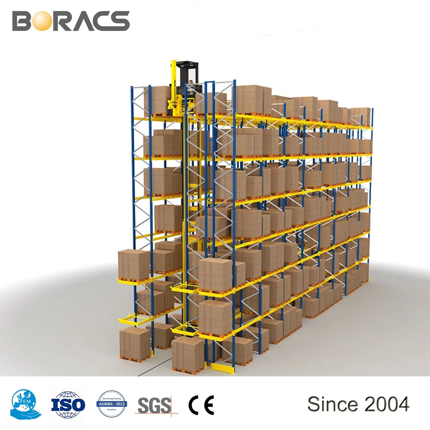 Customized Powder Coating & Galvanized Warehouse Steel Pallet Racks Storage Racking System