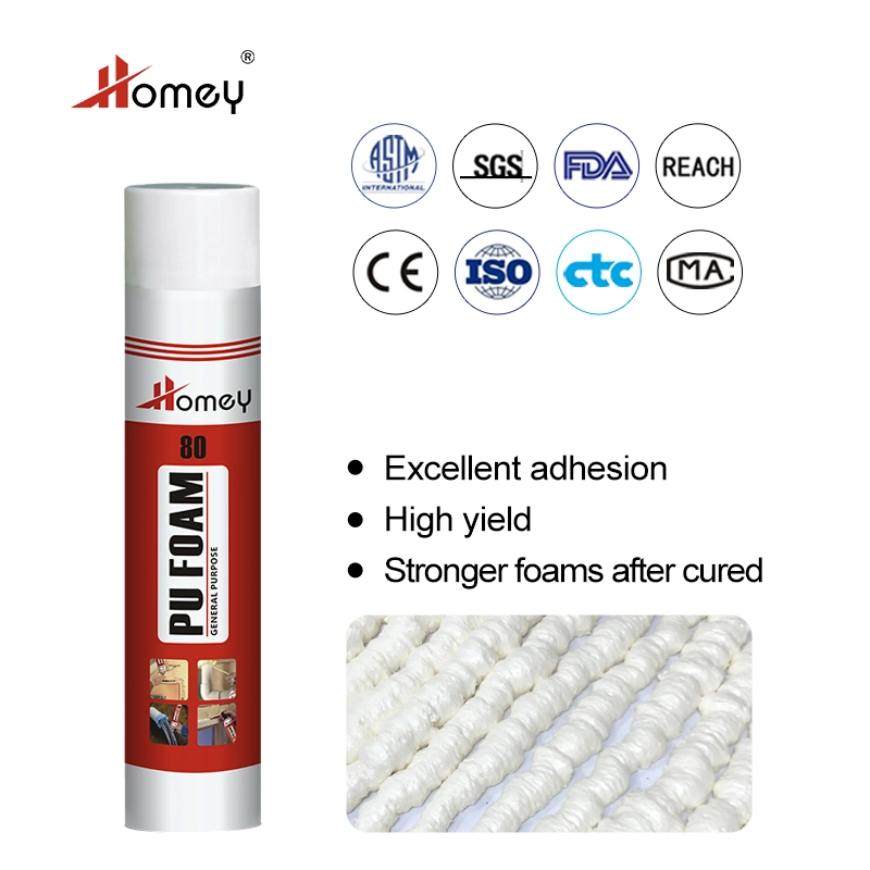 Homey Maufacturer Direct Sale 750ml Custom One Component PU Foam