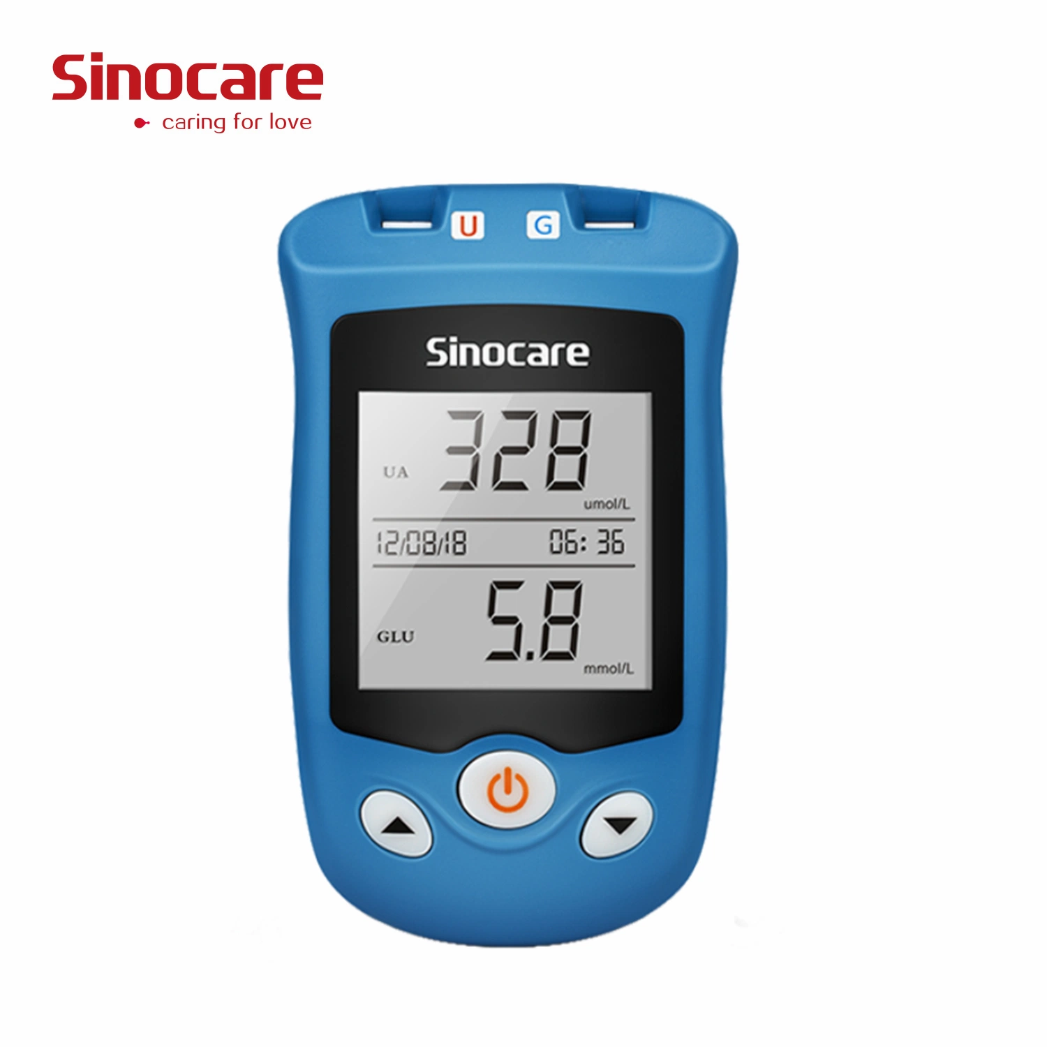 Sinocare Uric Acid Blood Glucose Meter Glucometer Kit Diabetes Tester Blood Sugar Monitor Test Strips