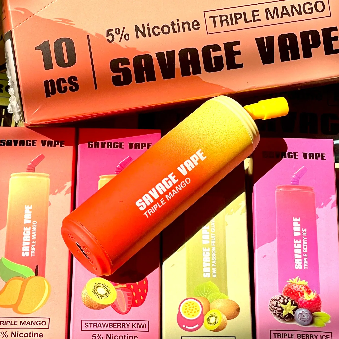 Drop Shipping Vape Savage Cola Bottle 8000 Puffs 20ml 5% Vapor 8000 Vaporizer EU Warehouse Wholesale/Supplier I Vape