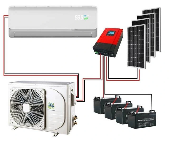 12000BTU-24000BTU 100% fuera de la red solar de aire acondicionado