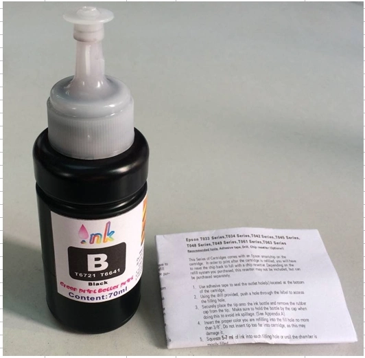 High quality/High cost performance  Refill Ink T6641, T6642, T6643, T6644 for Epson L101, L200, L300, L210, L310, L550, L220, Et2500, Et4500 etc Printer