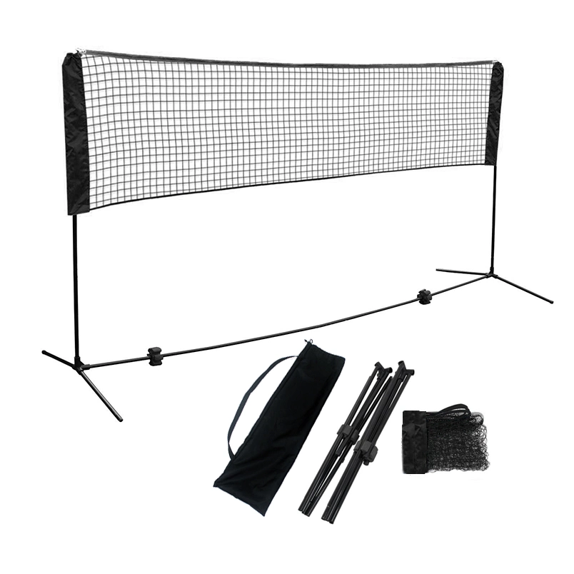 Plegado de 3m de altura ajustable Soporte portátil de Badminton Net