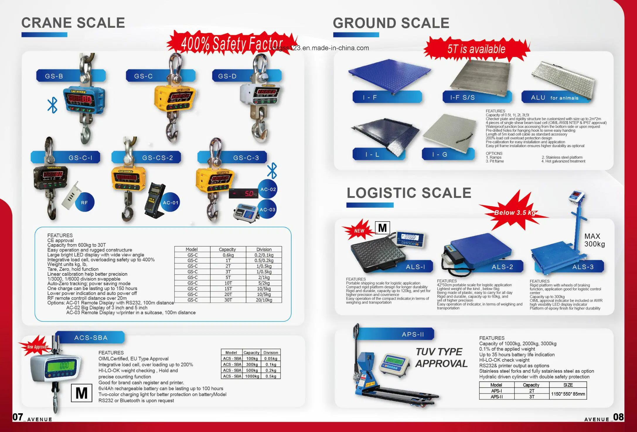 Electronic Weight Machine Industrial Digital Weighing ALS-3 Logistic Scale