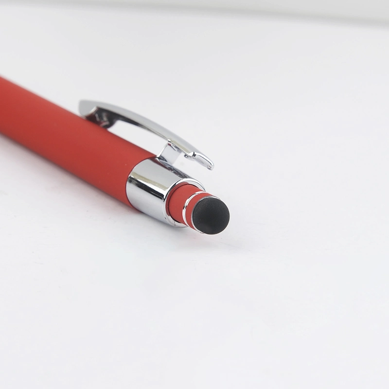 Gift Supplier Personalized Soft Rubberized Aluminum Metal Touch Screen Pen