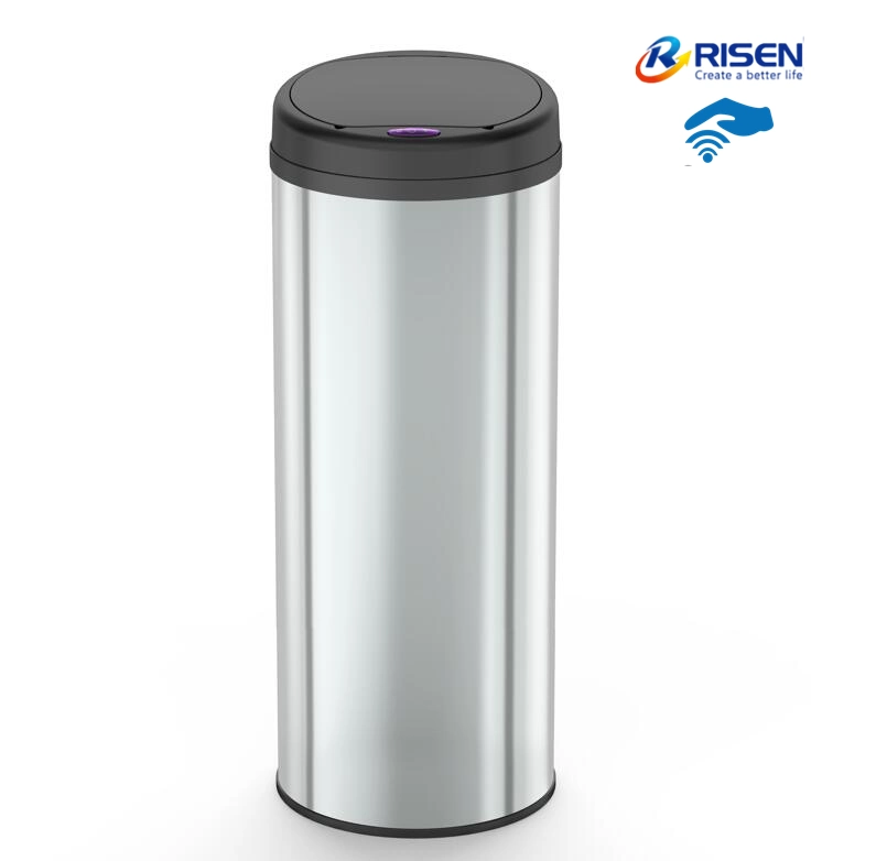 Smart Motion Touchless Trash Can Infrared Sensor Stainless Steel Rubbish Bin Kitchen Office Dustbin