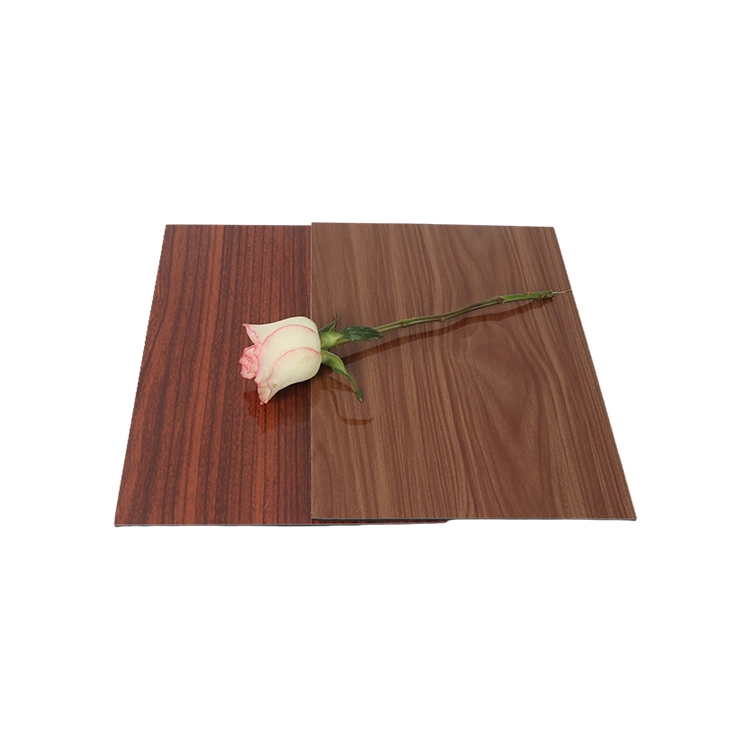 3mm 4mm Wood Grain Teak Aluminum Composite Panel Decorative Material