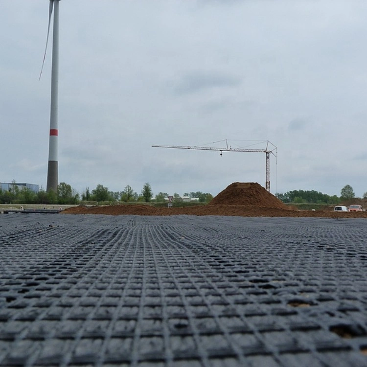 Haute résistance en plastique PP géogrille biaxiale.