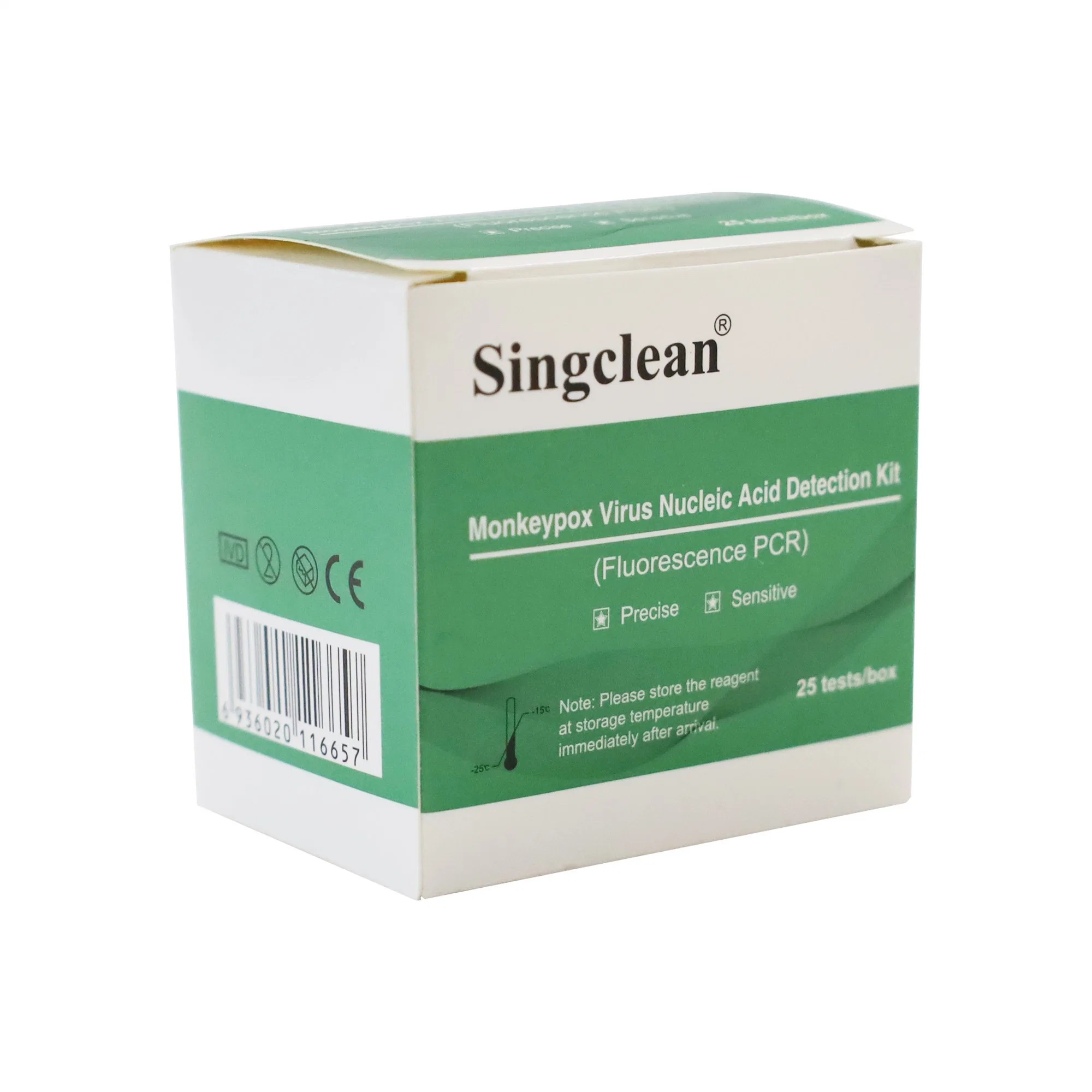 L'acide nucléique du virus de la variole du singe Singclean Kit de détection de fluorescence (PCR) avec ce certificat de test de diagnostic