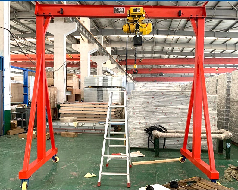 Portal Crane Taveling on Concrete Floor 1t 2t 3t 5t