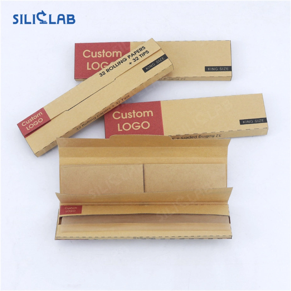 Custom Slim Unbleached Rolling Paper Sheets Cigarette Smoking Papers