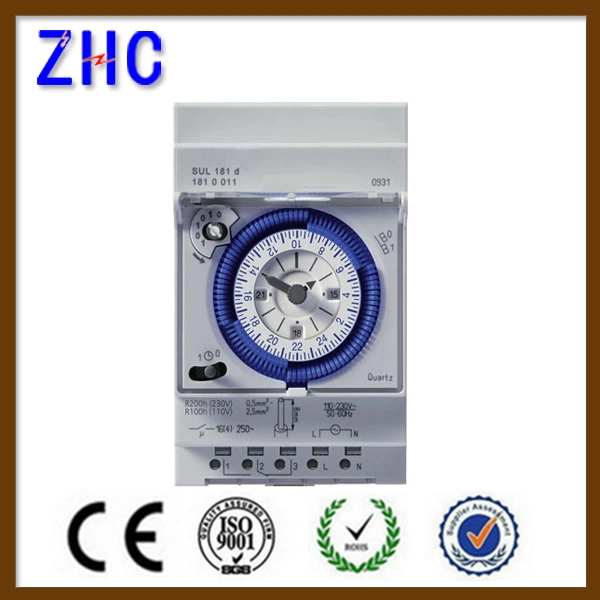 24 Hour Time Range AC 230V Sul181d Electronic Mechanical Time Switch