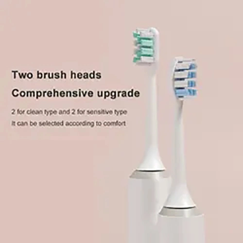 USB Intelligent Vibration 38, 000 Times Per Minute Sonic Electric Toothbrush with 2 Replaceable Brush Heads