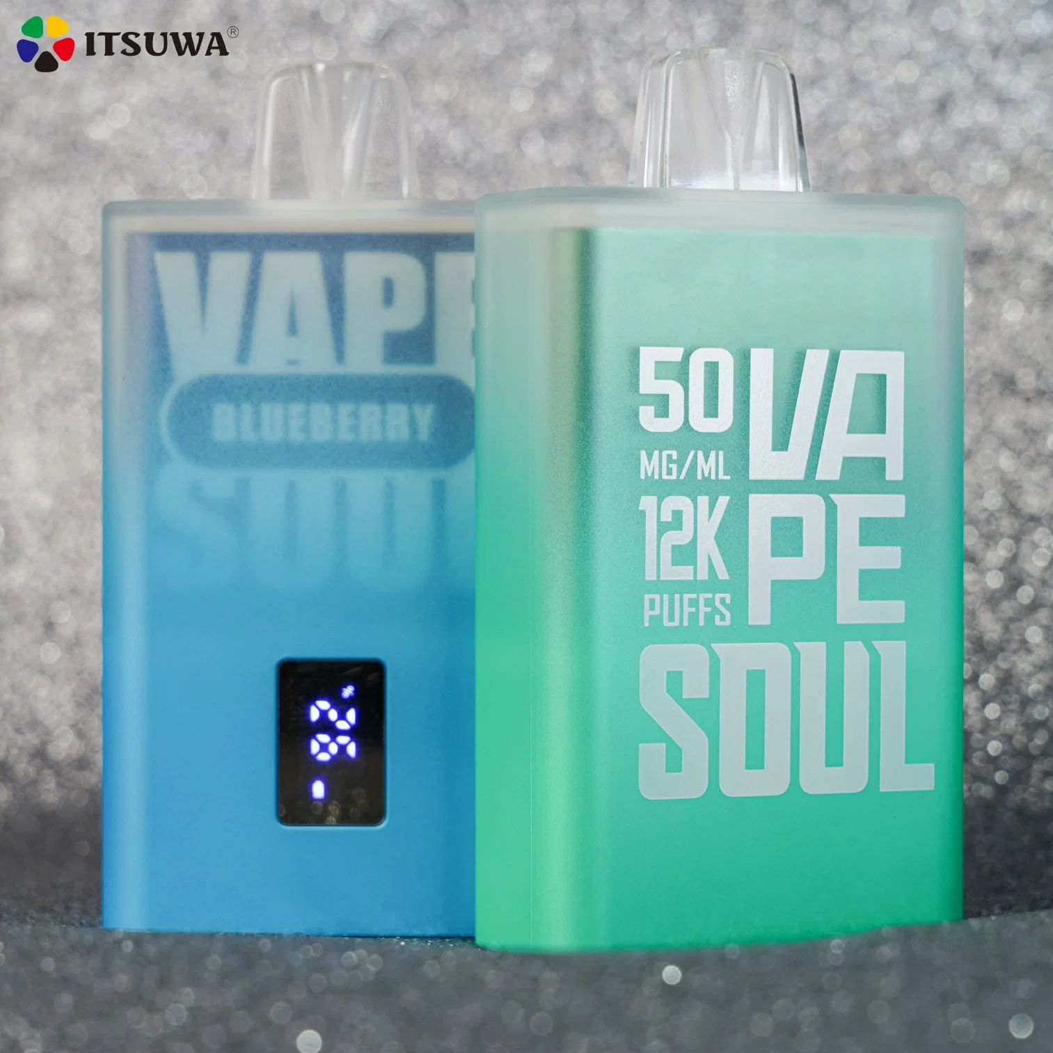 Échantillons gratuits cigarettes électroniques jetables Vapesoul LCD 12, 000 bouffées 18ml avec batterie rechargeable LCD Grande couche