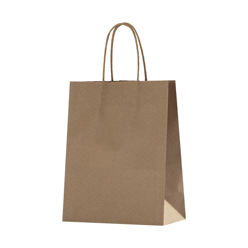 Elegant Green Kraft Paper Recycle Shopping Bag