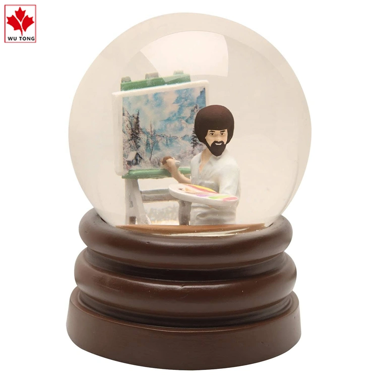 Globo de Nieve personalizadas de pintura la diversión, vidrio y resina de globo de agua