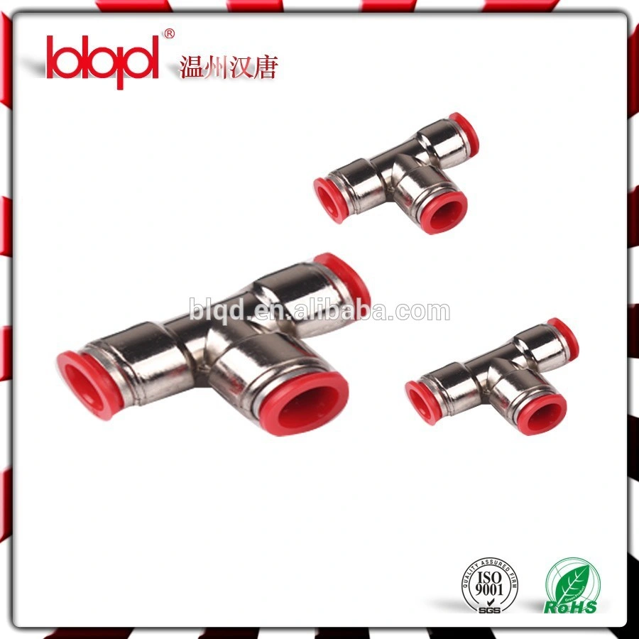 One-Touch Metal Tee Pneumatic Fittings Mpe