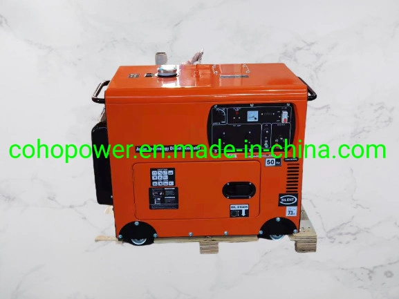 220V 50Hz/60Hz Super Air-Cooled Super Silent Diesel Generator 5kw for Sale