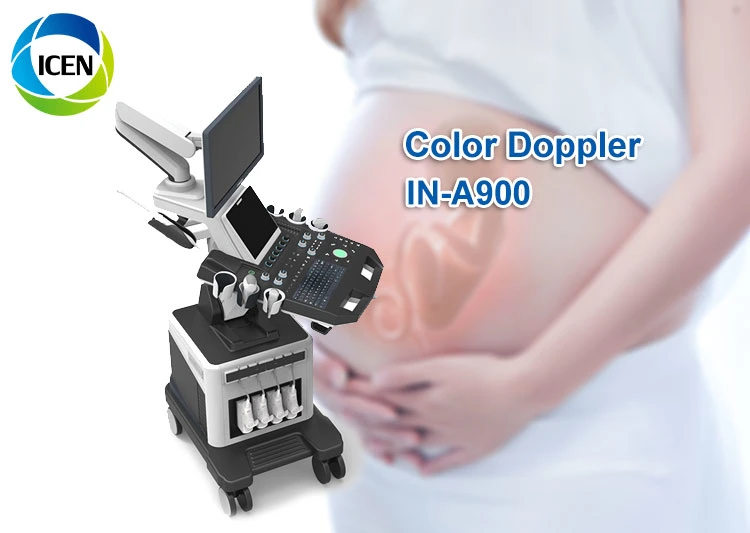 in-A900 Hospital Ultrasound Scanner Color Doppler Trolley 2D/3D/4D Ultrasound Machine Cheap Price