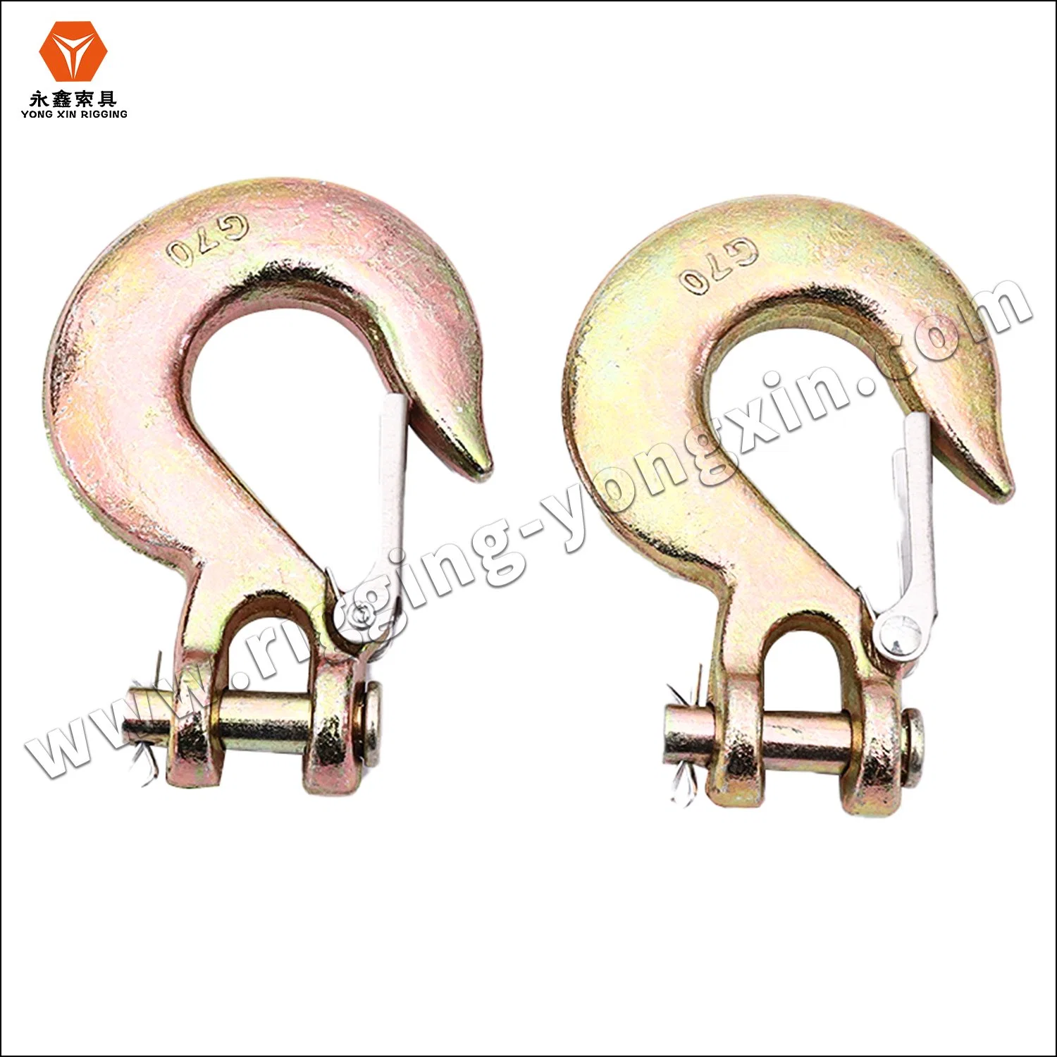 High quality/High cost performance  Rigging of G80 Drop Forged Alloy Steel Self Lock Safety Lifting Clevis Slip Hooks