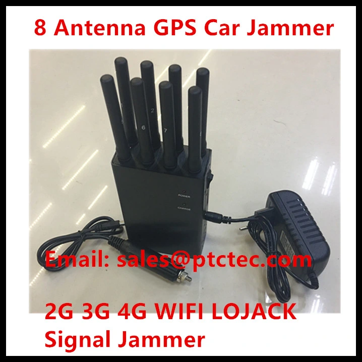 8 Antenna 3G 4G Wif VHF UHF Mobile Phone Portable Jammer