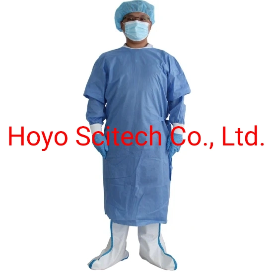 Hospital Disposable Gowns Non Woven Fabric for Disposable Surgical Gown