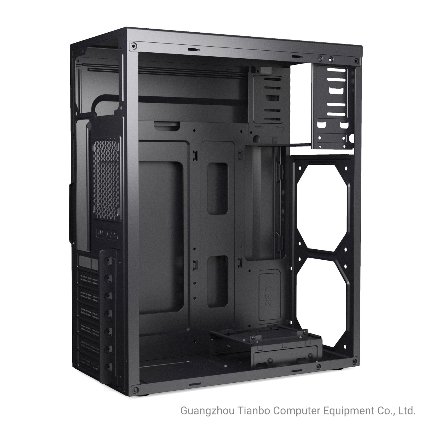 Customized Transparent Acrylic Strip Paneled ATX Computer Case