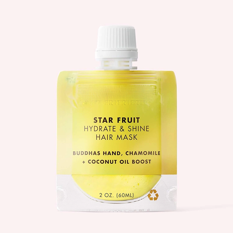 Private Label Dry Damaged Hair Treatment Mask Vegan Organic Hydrating Repairing Shining Star Fruit Coconut Oil Hair Mask