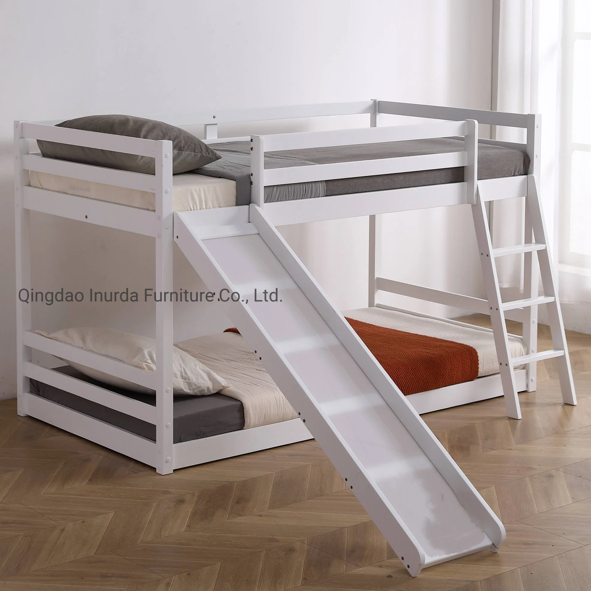 Kinder′ Schlafzimmer Möbel Holzetagenbett mit Treppen und Folien