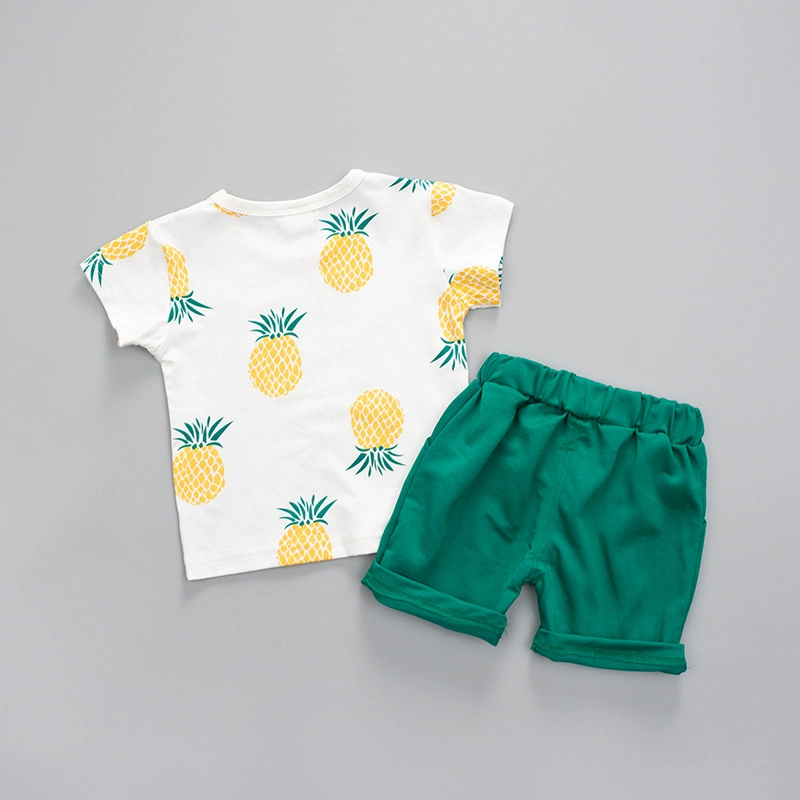 Summer Cute Design Baby Boy Clothing Sets Short-Sleeved Kid Shirt