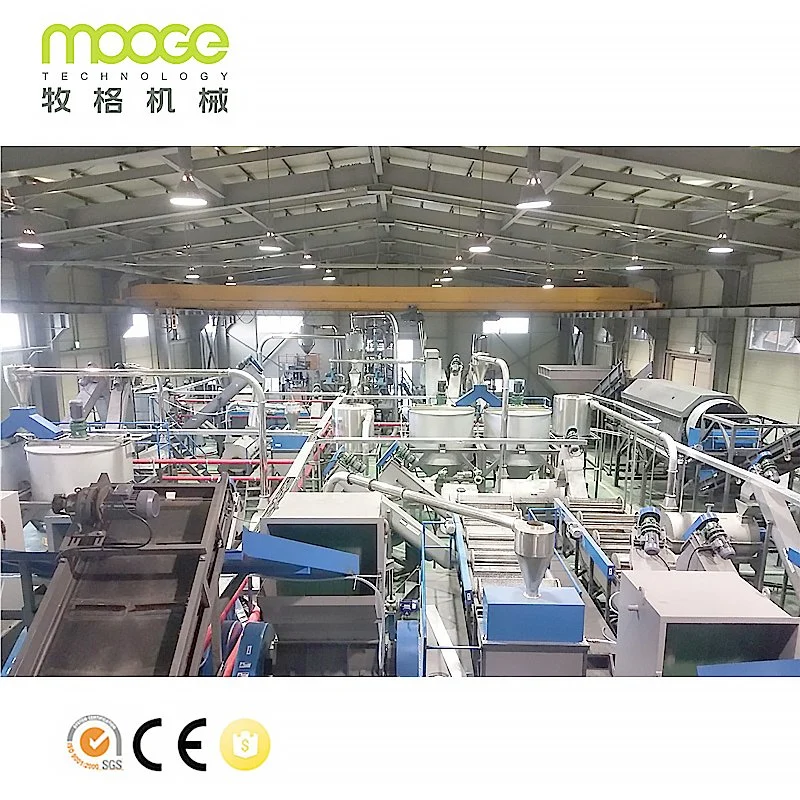 High Productivity 3000kg/H Food Grade Plastic Pet Bottle Recycling Production Washing Line