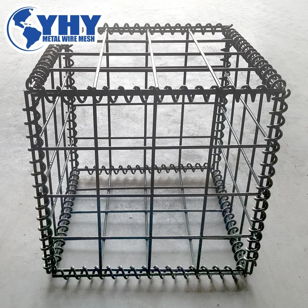 2X2 PVC Coated Lowes Welded Iron Wire Mesh Stone Basket Gabion for Sale