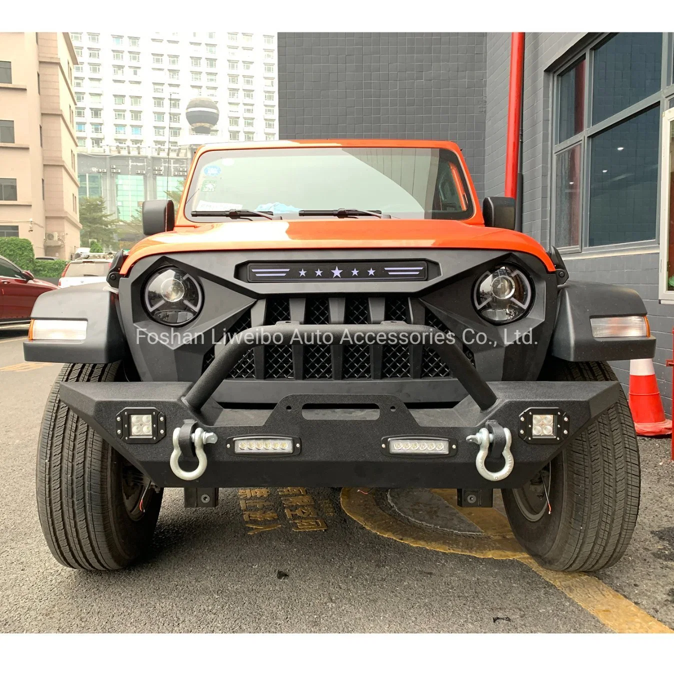 Аксессуары для автомобиля 4X4 стальной передний бампер быка бар для Jeep Wrangler