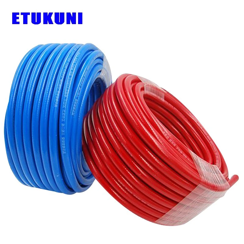 Factory Supply PVC Rubber Hose, T PVC Rubber Three-Layer Two-Line Air Pneumatic Civil Hose for Gas Flushing Equipment