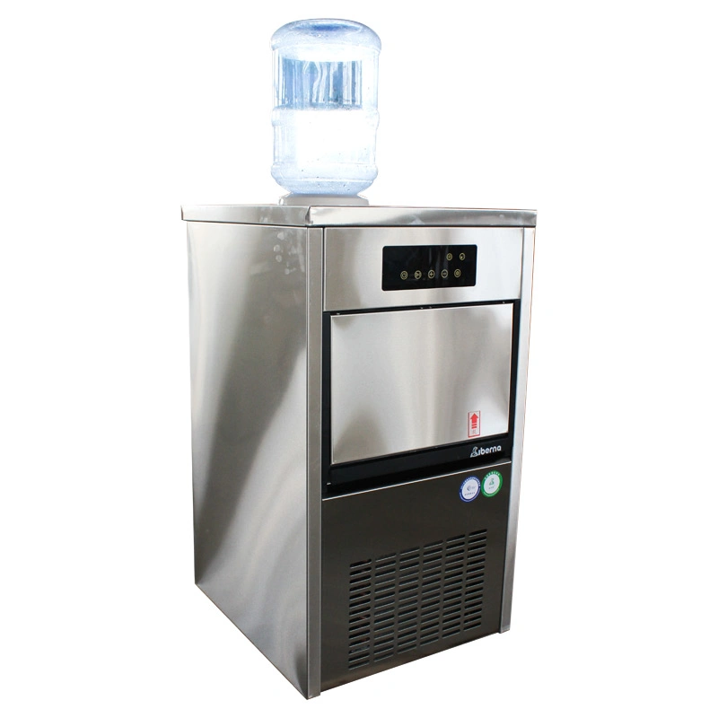 60kg Ice Machine with Two Functions of Self Water Supply and Water Pipe Connection