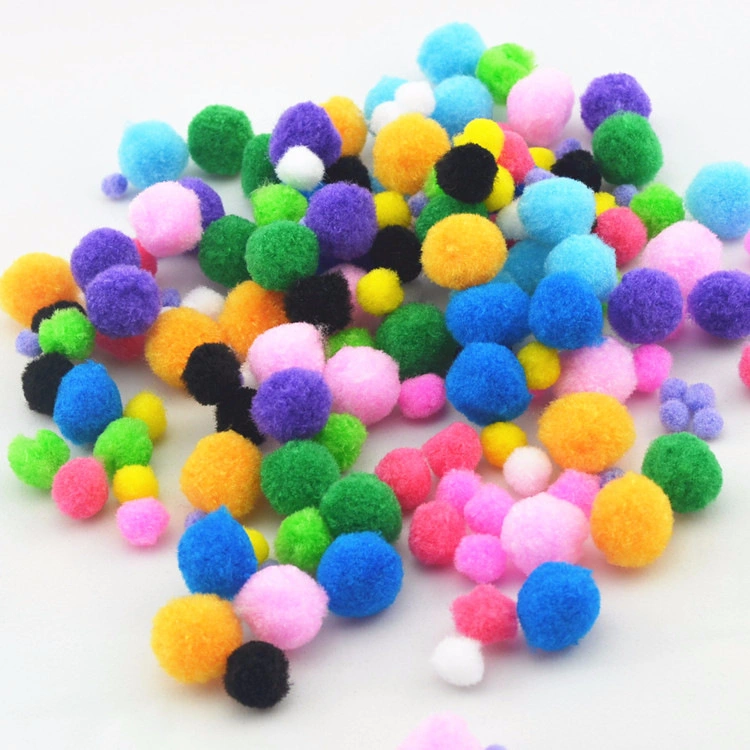 Factory Supply DIY Crafts Pipe Cleaners and Pompoms Suits Toys for Kids or Wedding Party Decoration