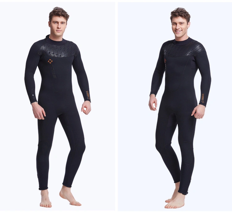 Neoprene Surfing Wet Suits One Piece Long Sleeve Back Zipper Swimming Suit 5mm Sharkskin Diving Wetsuit