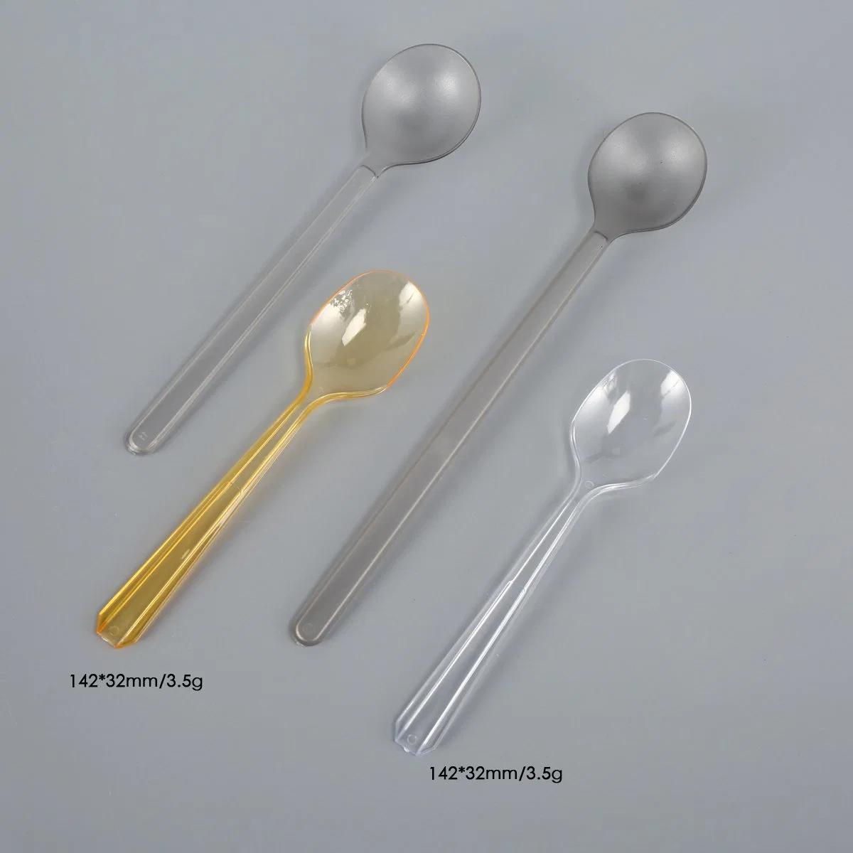 Disposable Tableware PLA Environmentally Friendly Biodegradable Transparent High Iron Spoon (GT-33)