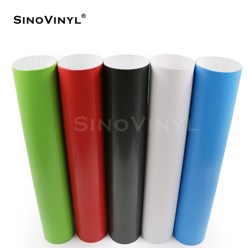 SINOVINYL Auto Films Car Body Sticker Guarantee 1.52x28m 4D Carbon Fiber Vinyl Craft Paper