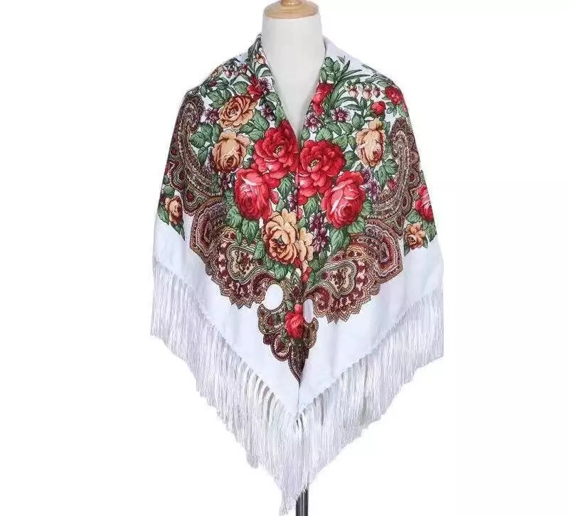 Hot Sale Print Women Shawls Oversized Warm Flower Blanket Scarf