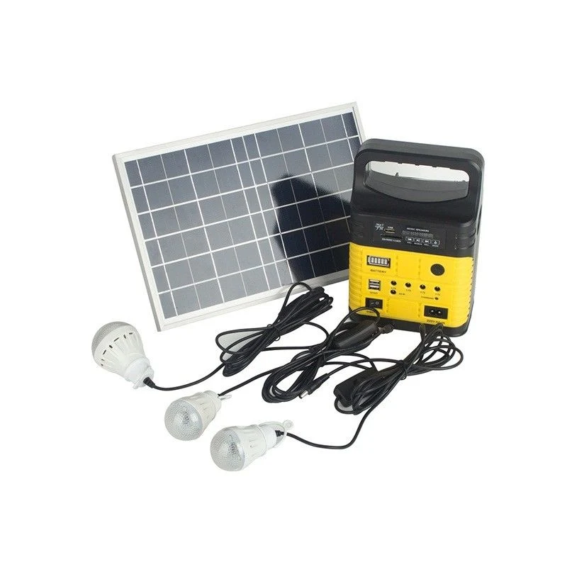 Solar Radio LED Lights New Design Solar Home Lighting System 10W System FM Radio Light
