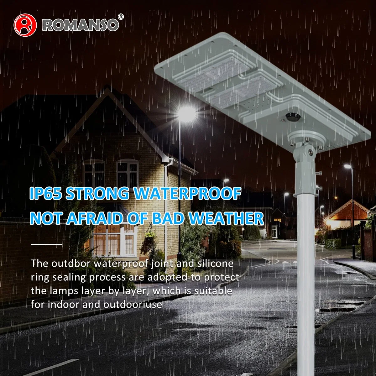 Romanso LED Street Solar Lights LED 20W 40W