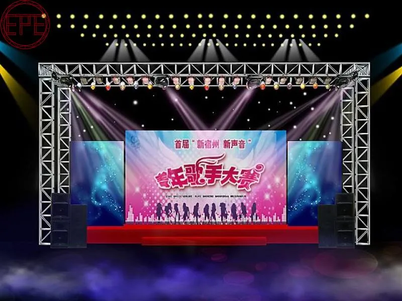 Outdoor Concert Portable Event Lighting Aluminum Stage Truss