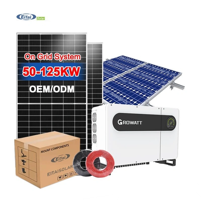 Système de ficelage électrique sur grille à énergie solaire 100 kw 125 kw Eitai